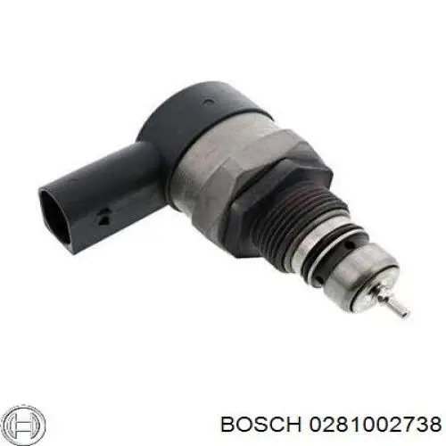 0 281 002 738 Bosch regulador de pressão de combustível na régua de injectores