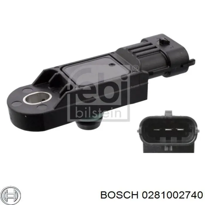 Датчик абсолютного давления в коллекторе Bosch 0281002740 цена, от 8.45 USD
