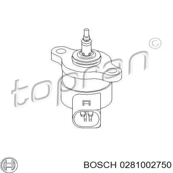 Регулятор давления топлива 0281002750 Bosch