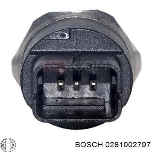 Датчик давления топлива 0281002797 Bosch