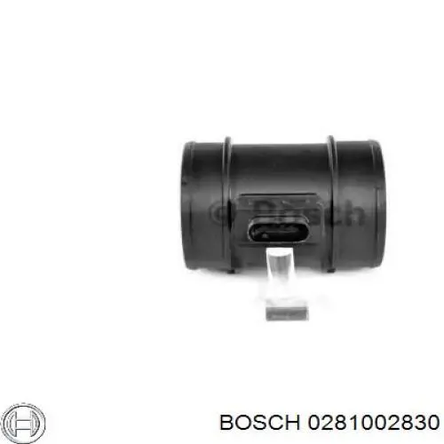 0281002830 Bosch sensor de fluxo (consumo de ar, medidor de consumo M.A.F. - (Mass Airflow))