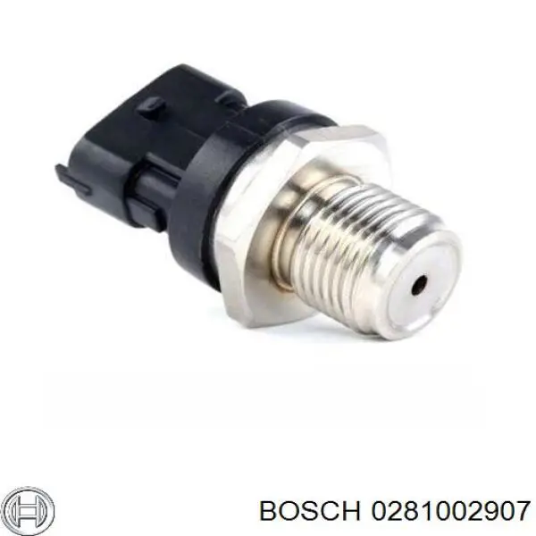 Regulador de presión de combustible, rampa de inyectores 0281002907 Bosch