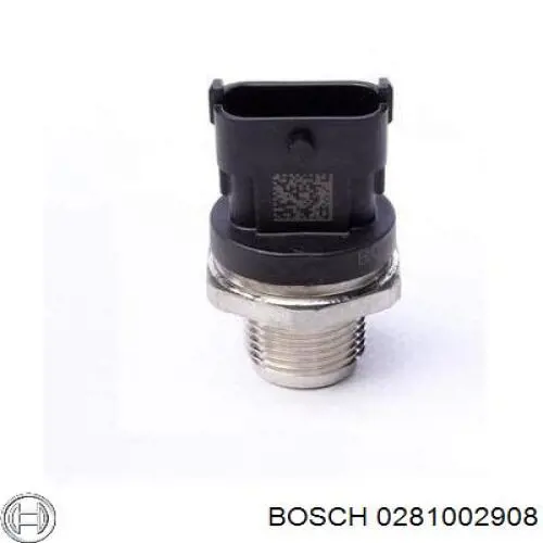 Датчик давления топлива Bosch 0281002908