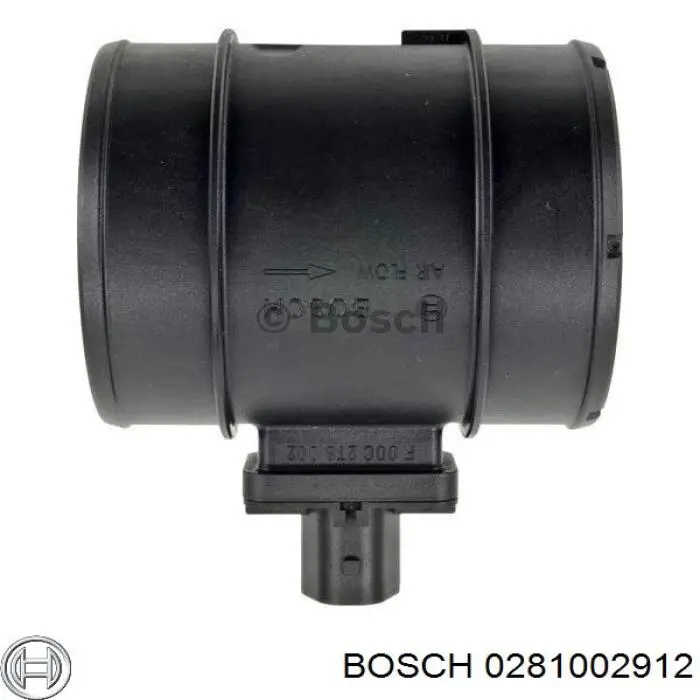 Датчик массового расхода воздуха Bosch 0281002912 цена, от 35.19 USD