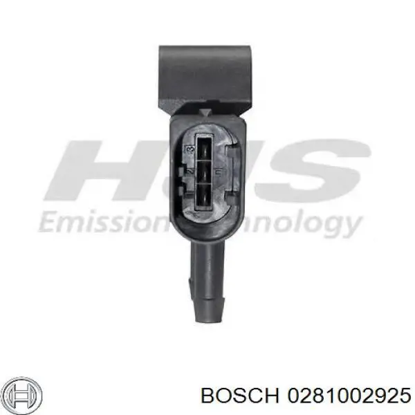 Датчик давления выхлопных газов 0281002925 Bosch