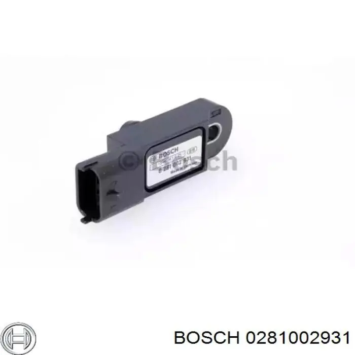 0 281 002 931 Bosch sensor de pressão no coletor de admissão, map