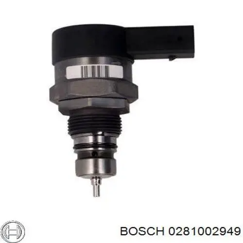 0281002949 Bosch regulador de pressão de combustível na régua de injectores
