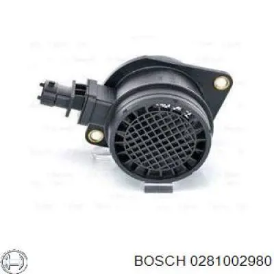 Датчик потоку (витрати) повітря, витратомір MAF - (Mass Airflow) 0281002980 Bosch