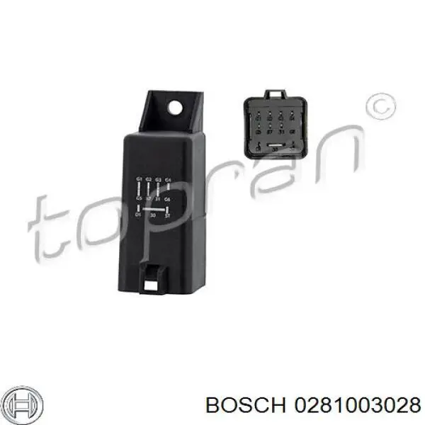 Реле свечей накала 0281003028 Bosch