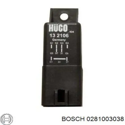 0281003038 Bosch Реле свечей накала