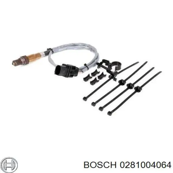 0 281 004 064 Bosch sonda lambda, sensor de oxigênio até o catalisador