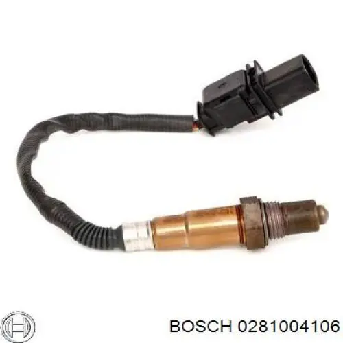 0281004106 Bosch Лямбда-зонд, датчик кислорода до катализатора