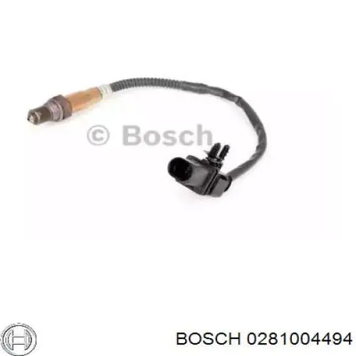 0281004494 Bosch sonda lambda, sensor direito de oxigênio até o catalisador