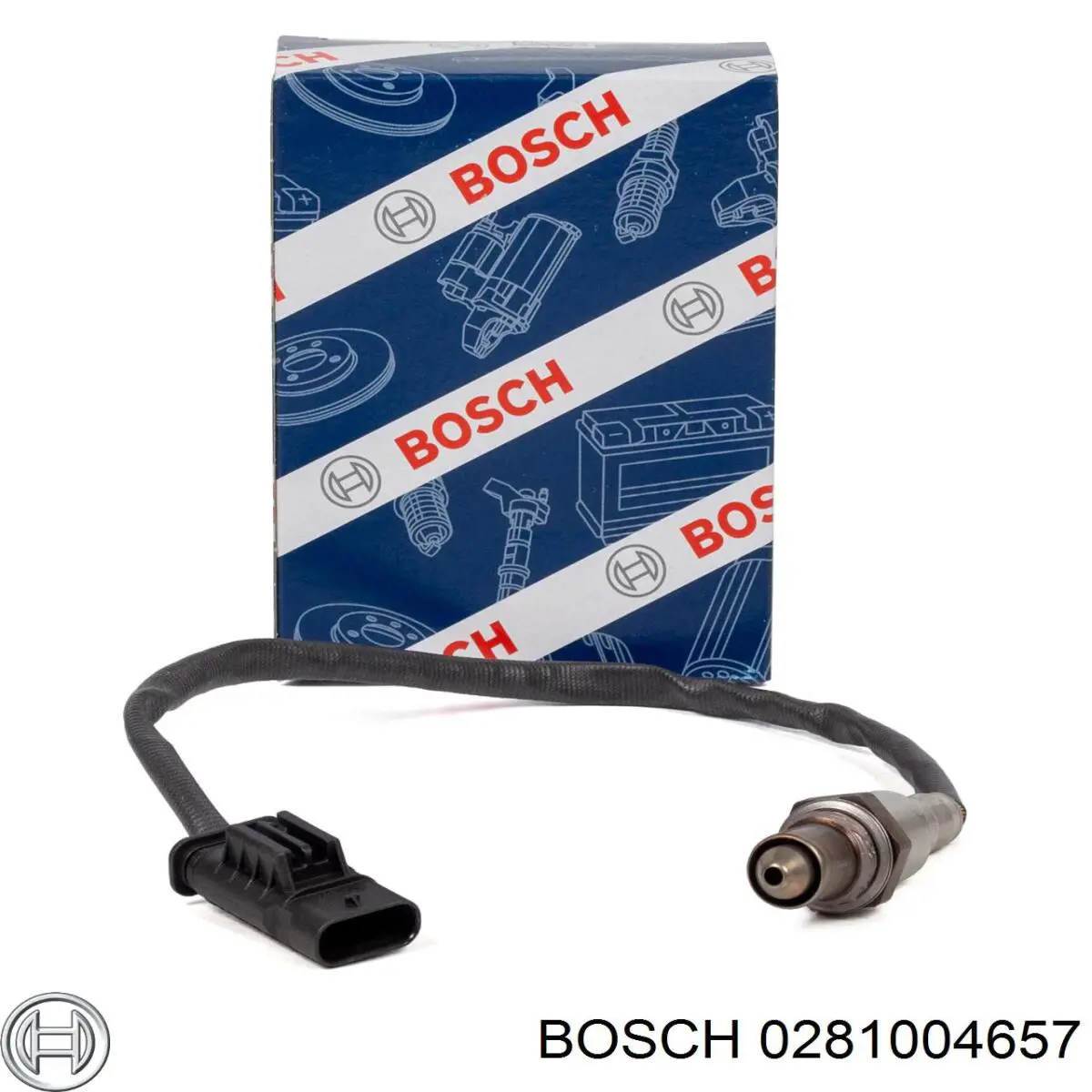 0281004657 Bosch sonda lambda, sensor de oxigênio até o catalisador