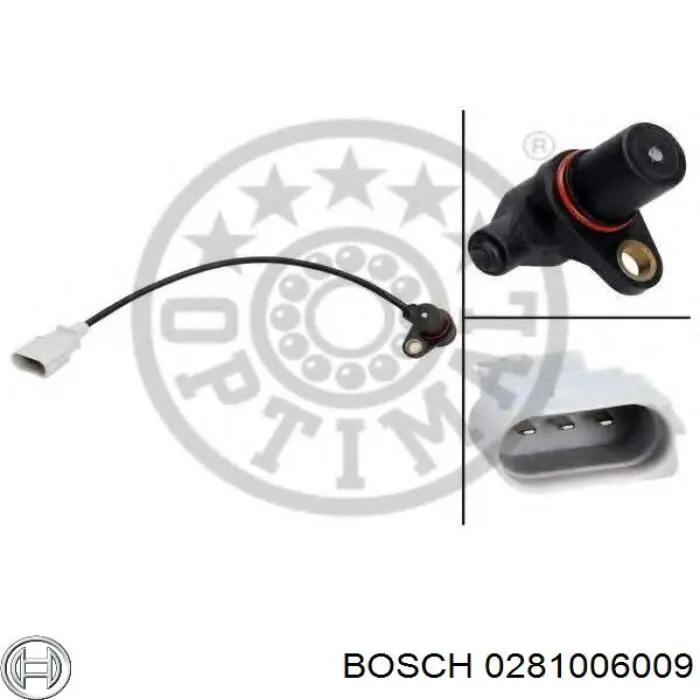 Датчик положения коленчатого вала Bosch 281006009 цена, от 68.30 USD