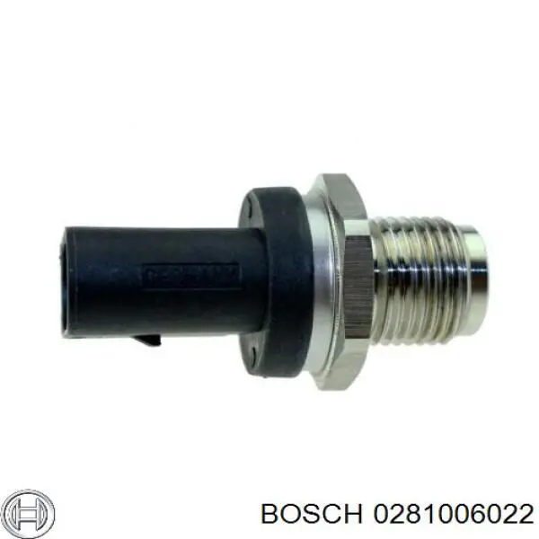 0 281 006 022 Bosch sensor de pressão de combustível
