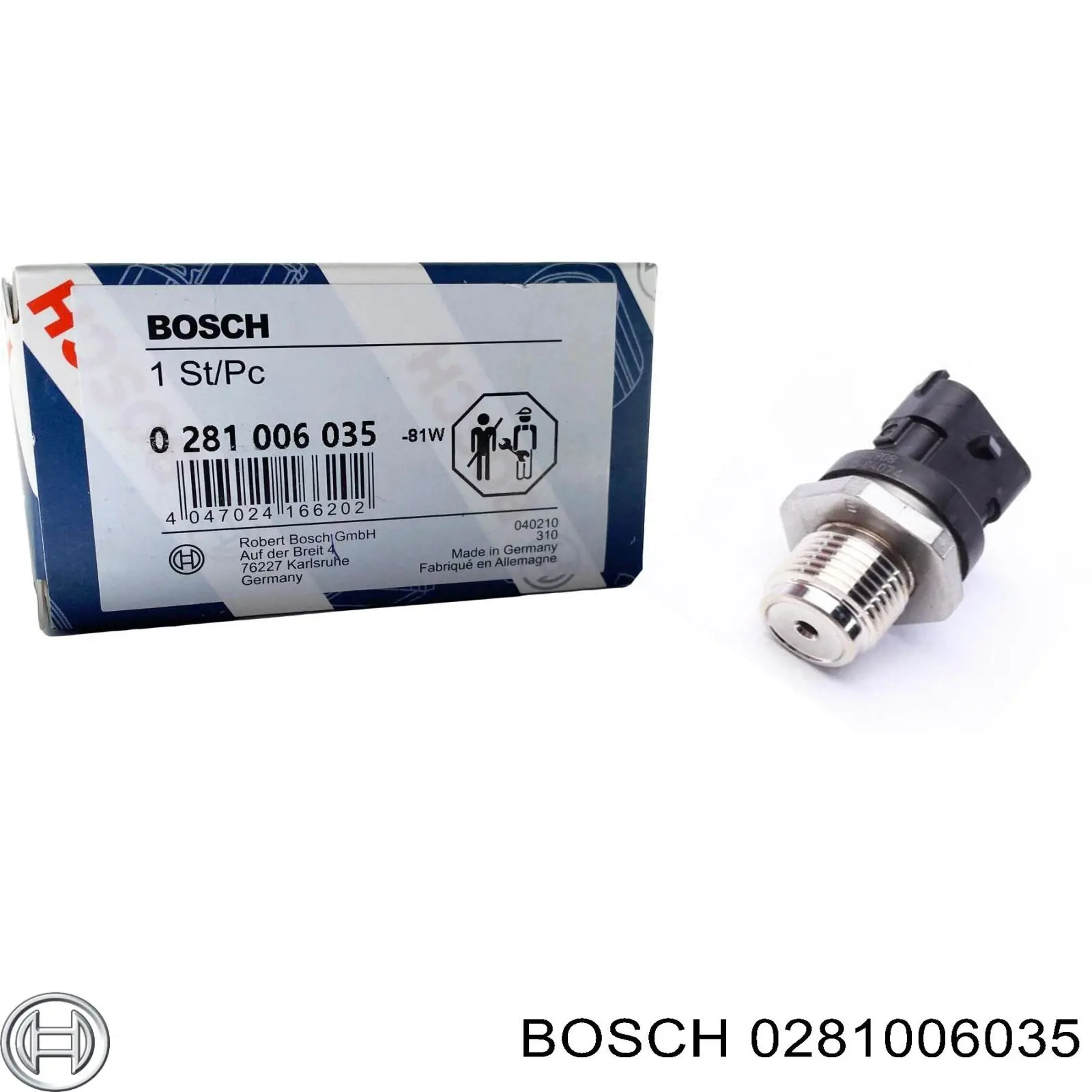 Датчик давления топлива Bosch 0281006035