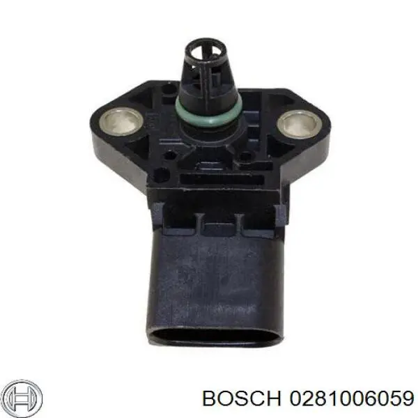 Sensor de presion de carga (inyeccion de aire turbina) 0281006059 Bosch