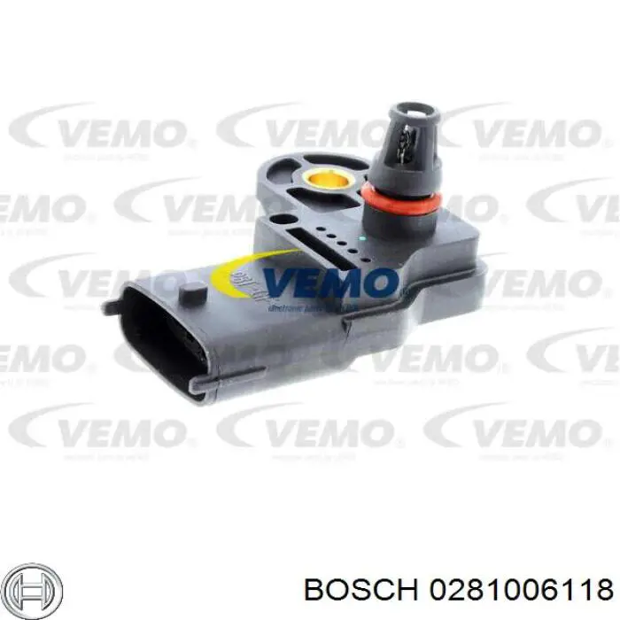 Датчик абсолютного давления 0281006118 Bosch