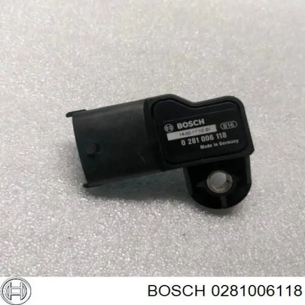 Датчик абсолютного давления в коллекторе Bosch 0281006118 цена, от 11.25 USD