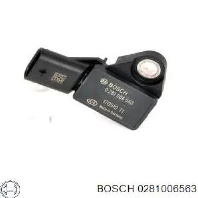 0281006563 Bosch sensor de pressão de supercompressão