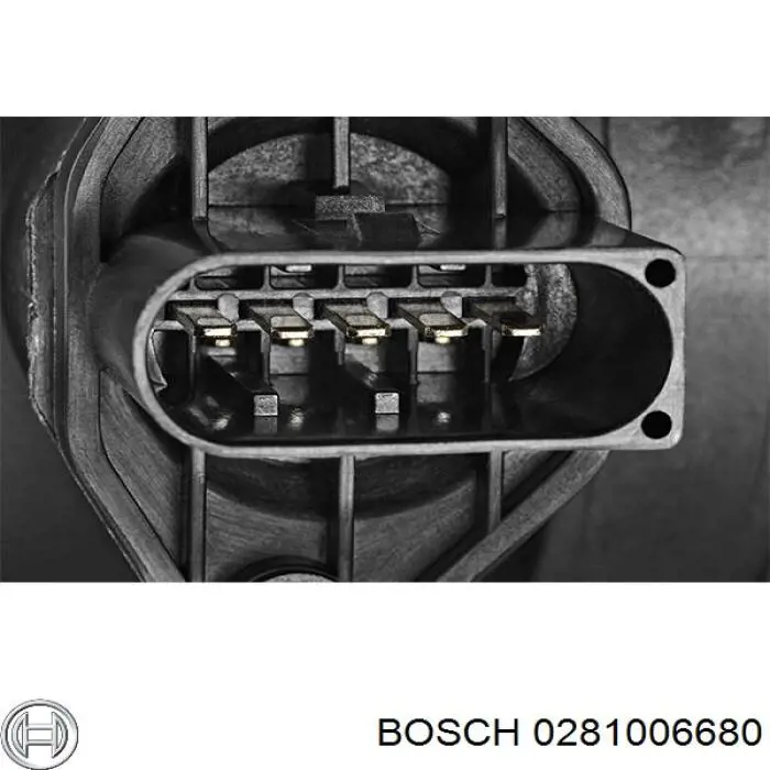 Датчик потоку (витрати) повітря, витратомір MAF - (Mass Airflow) 0281006680 Bosch