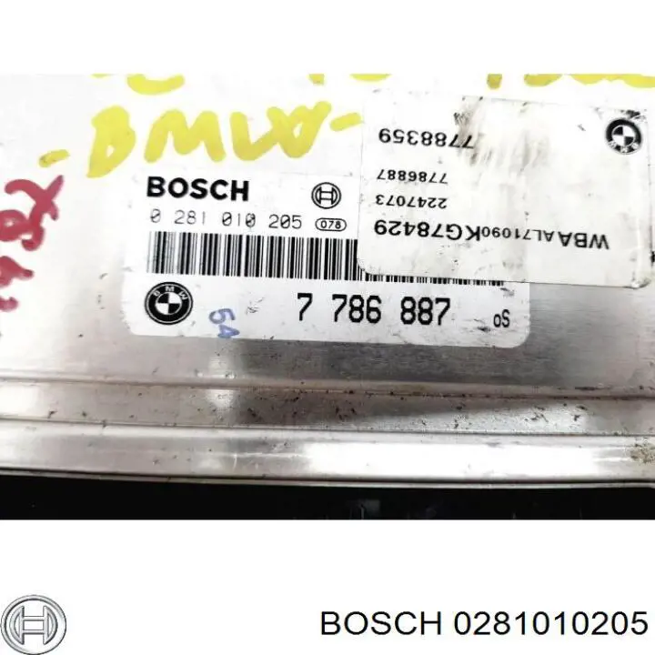 Блок управления двигателем 0281010205 Bosch