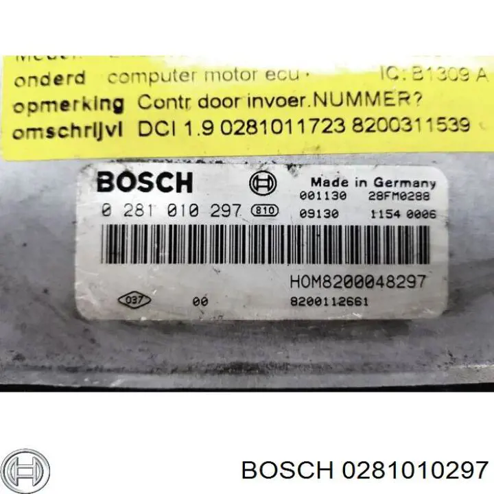 Модуль управления двигателем Bosch 0281010297