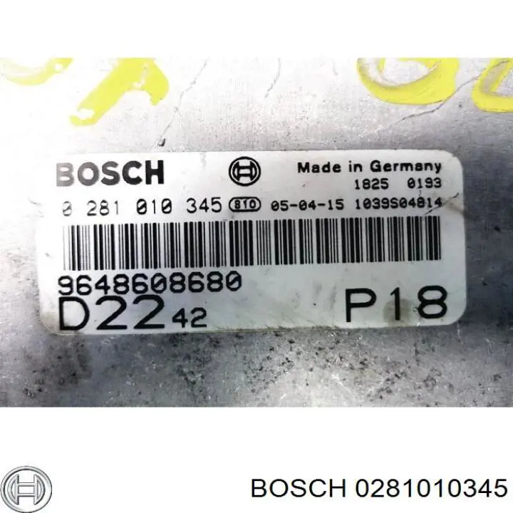 0281010345 Bosch Мозги двигателя