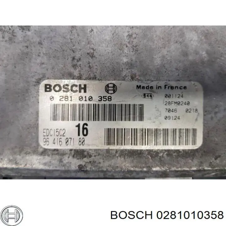 Купить 0281010358 Bosch Электронный блок управления двигателем