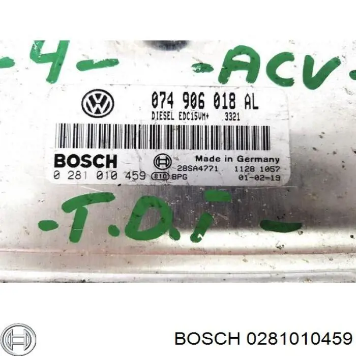 ЭБУ двигателем VAG 0281010459 цена, от 114.02 USD