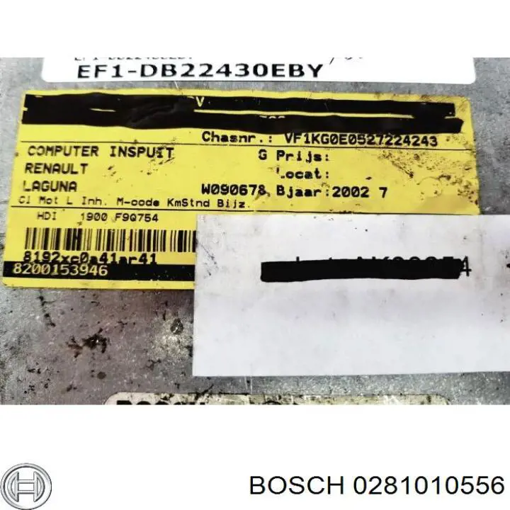 Блок управления двигателем 0281010556 Bosch