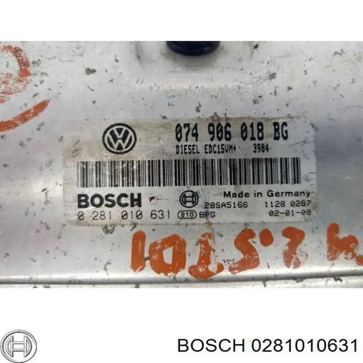 Блок управления двигателем 0281010631 VAG