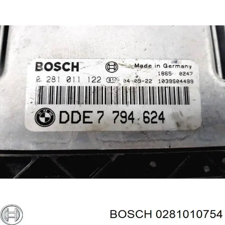 Модуль управления двигателем Bosch 0281010754