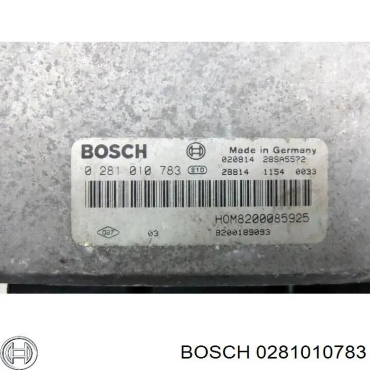 Блок управления двигателем 0281010783 Renault (RVI)