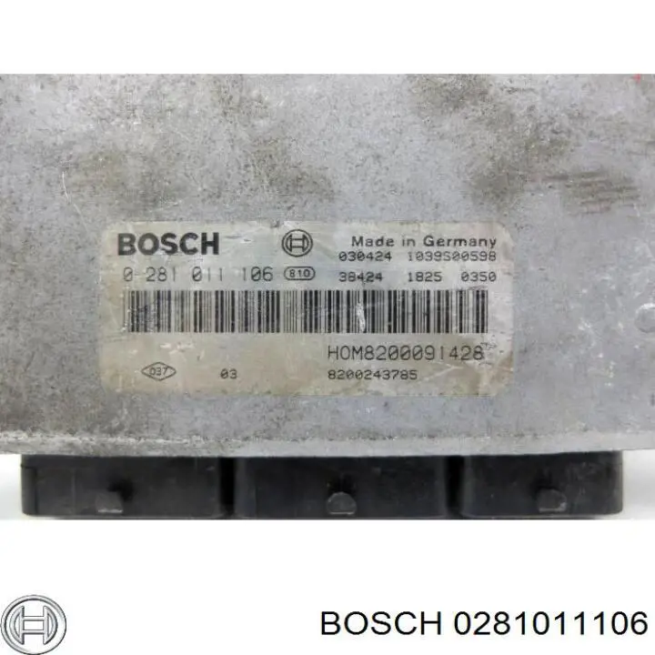 Купить 0281011106 Bosch Электронный блок управления двигателем