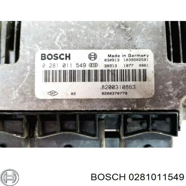 Купить 0281011549 Bosch Электронный блок управления двигателем
