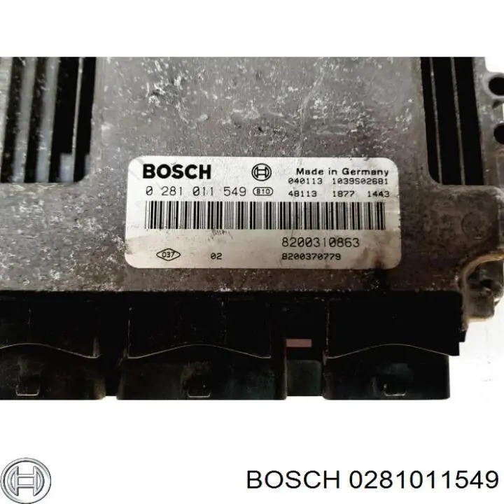 Блок управления двигателем 0281011549 Bosch