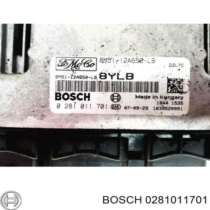 Блок управления двигателем 0281011701 Bosch