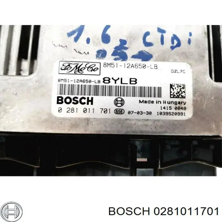 Модуль управления двигателем Bosch 0281011701