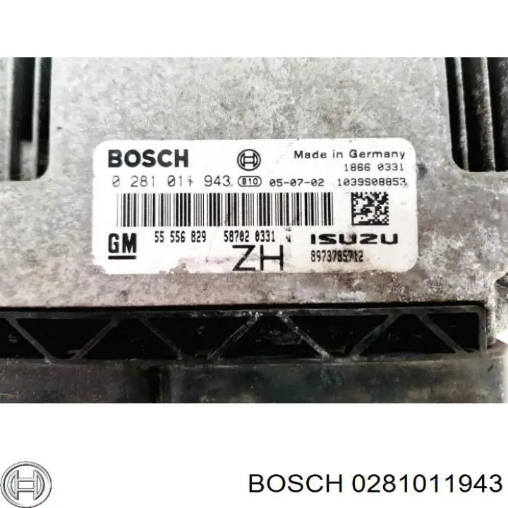Купить 0281011943 Bosch Электронный блок управления двигателем