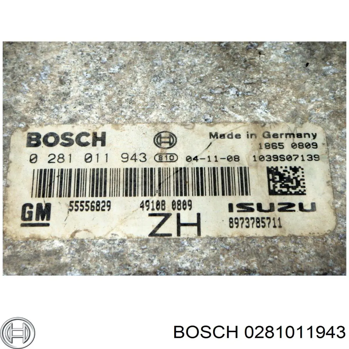 Блок управления двигателем 0281011943 Bosch