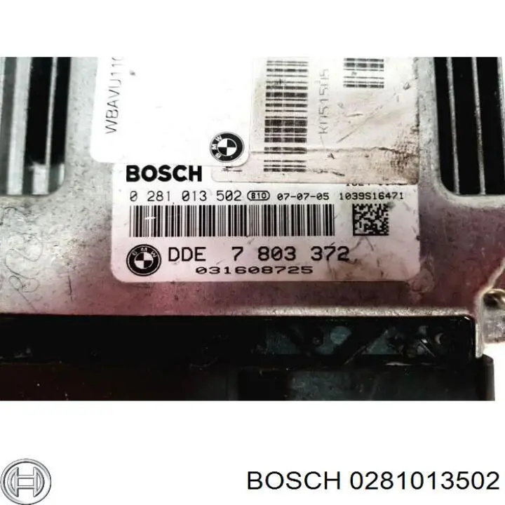 Блок управления двигателем 0281013502 BMW