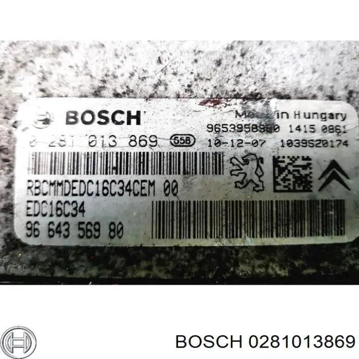 ЭБУ двигателем Bosch 0281013869 цена, от 90.76 USD