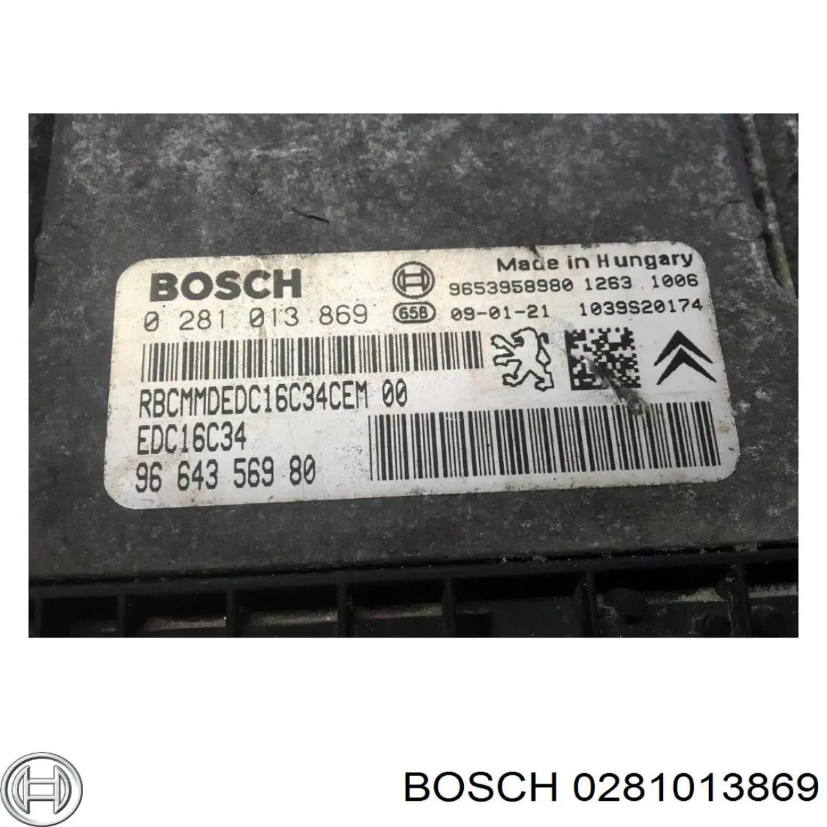Купить 0281013869 Bosch Электронный блок управления двигателем