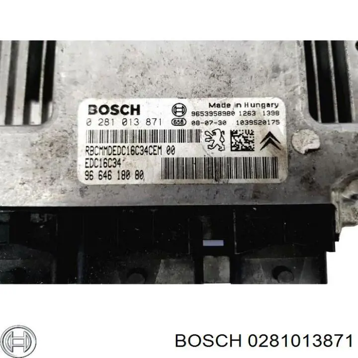 0281013871 Bosch Мозги двигателя