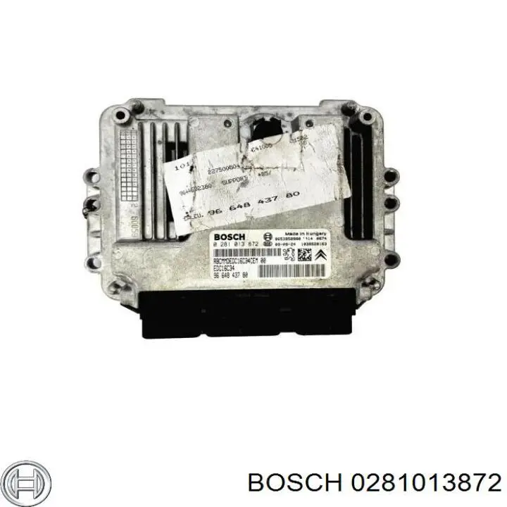Купить 0281013872 Bosch Электронный блок управления двигателем