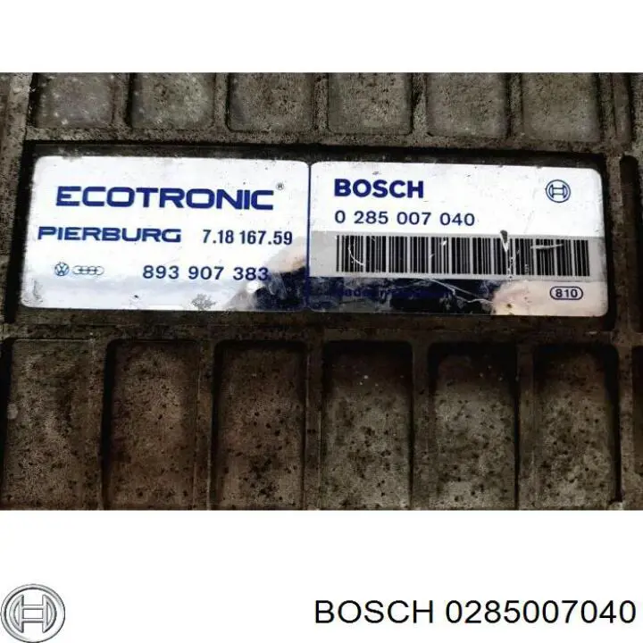 Блок управления двигателем 0285007040 Bosch