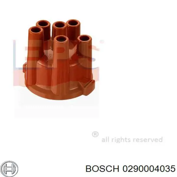 Крышка распределителя зажигания (трамблера) 0290004035 Bosch