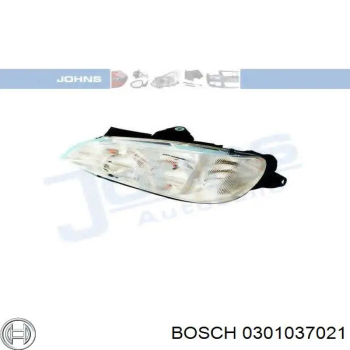 Фара левая 0301037021 Bosch